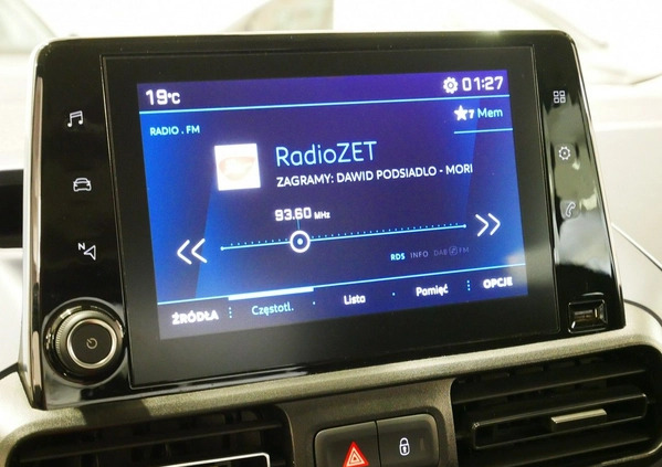 Peugeot Rifter cena 64900 przebieg: 90000, rok produkcji 2020 z Zator małe 781
